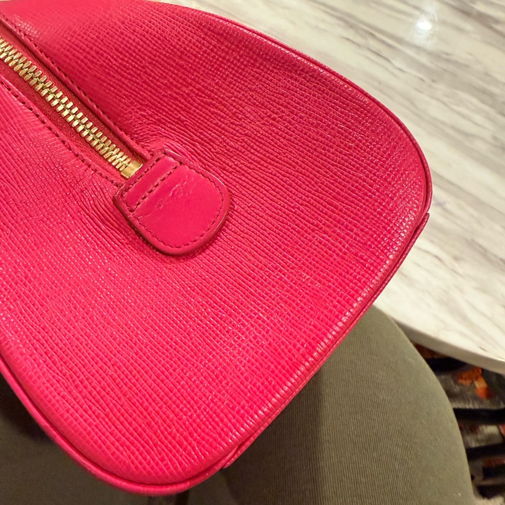 MCM Hot Pink Leather Dome Satchel with Matching Wallet - Picture 6 of 16